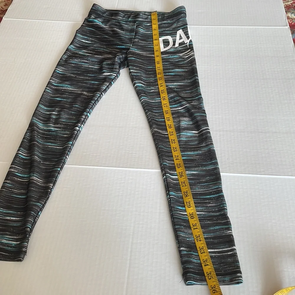 Justice Dance striped leggings  and long tee set youth size 14